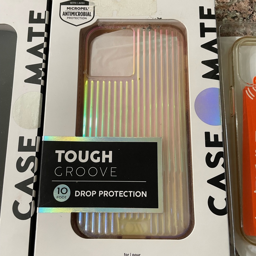 IPhone 12 Mini Case-Mate Tough Groove Iridescent Phone Case